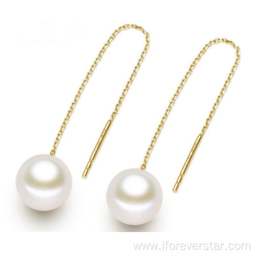 Popular 14K 18K Fresh Water Pearl Stud Earrings